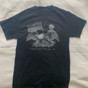 (Top of the World) black t-shirt.